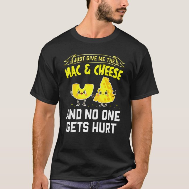 Mac And Cheese Macaroni Cheesy Noodle T Shirt (Framsida)