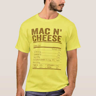 Mac and Cheese Nutrition Food Matching Family than T Shirt