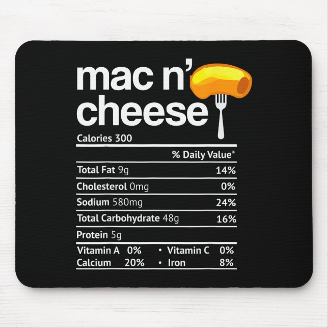 Mac And Cheese Nutrition Funny Thanksgiving Mac N' Musmatta (Framsidan)