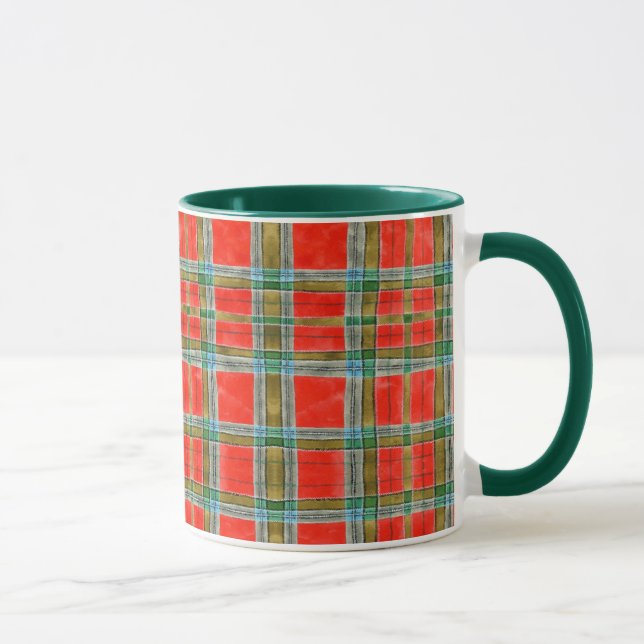 MAC BAIN TARTAN Hunter Grönt Combo Mugg (Höger)