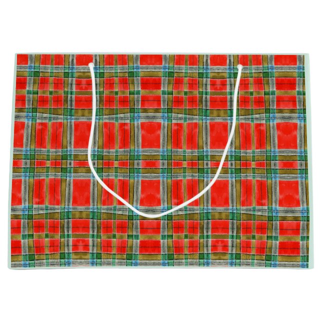 MAC BAIN TARTAN Large Gift Bag (Framsidan)