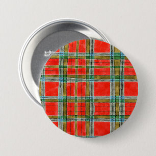MAC BAIN TARTAN Round Pin Button Knapp