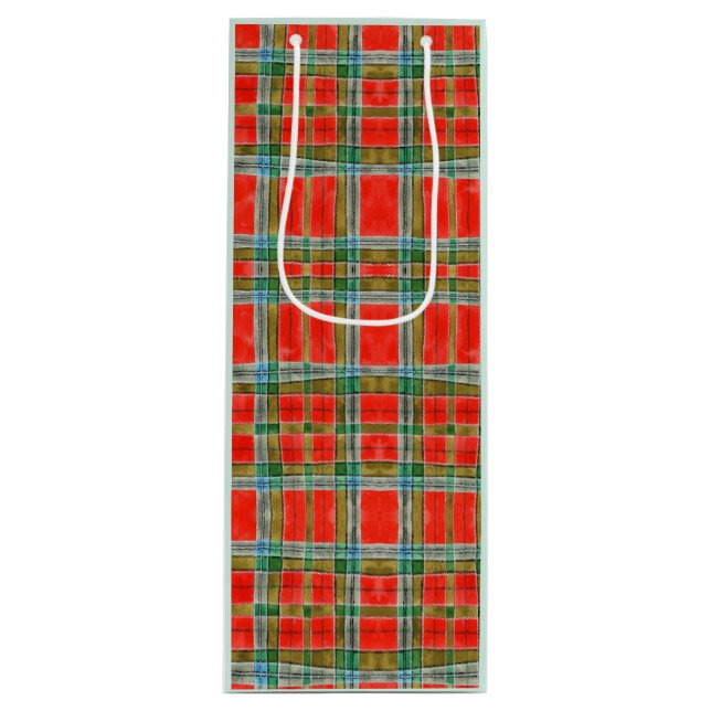 MAC BAIN TARTAN Vin Gift Bag (Framsidan)