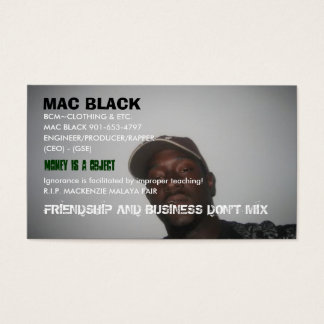 MAC BLACK, BCM~CLOTHING & ETC., MAC BLACK ... VISITKORT