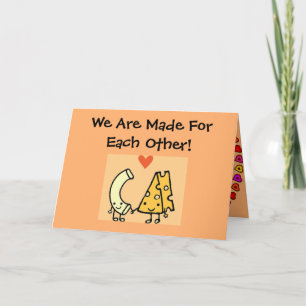 Mac & Cheese - Cute Valentines day Card Helgkort