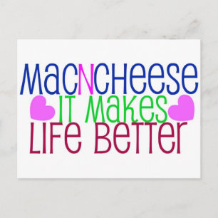 Mac & Cheese Life Vykort