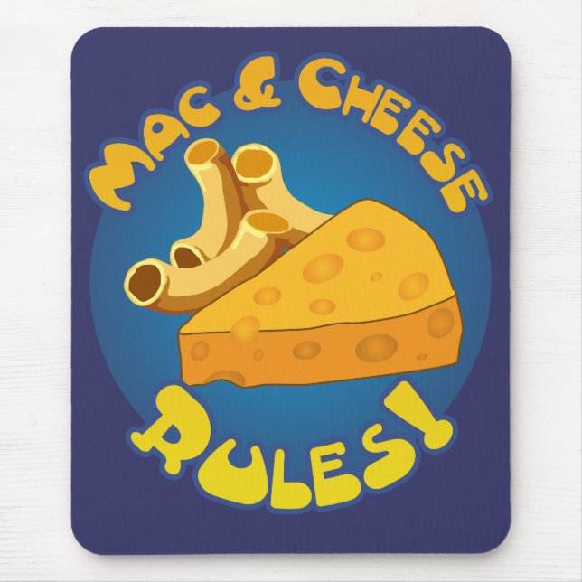 Mac & Cheese Regler Mousepad Musmatta (Framsidan)