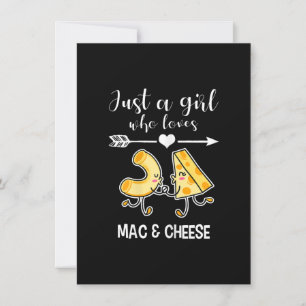 Mac & Cheese Shirt Funny Mac och Cheese Älskare Gi Inbjudningar