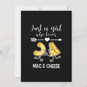 Mac & Cheese Shirt Funny Mac och Cheese Älskare Gi Julkort