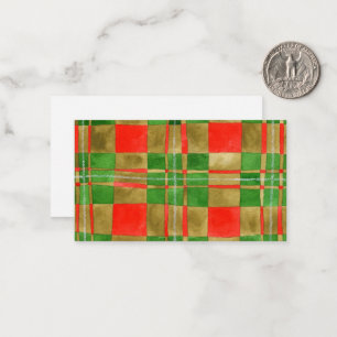 MAC GREGOR TARTAN 3,5x2-plattkort Anteckningskort