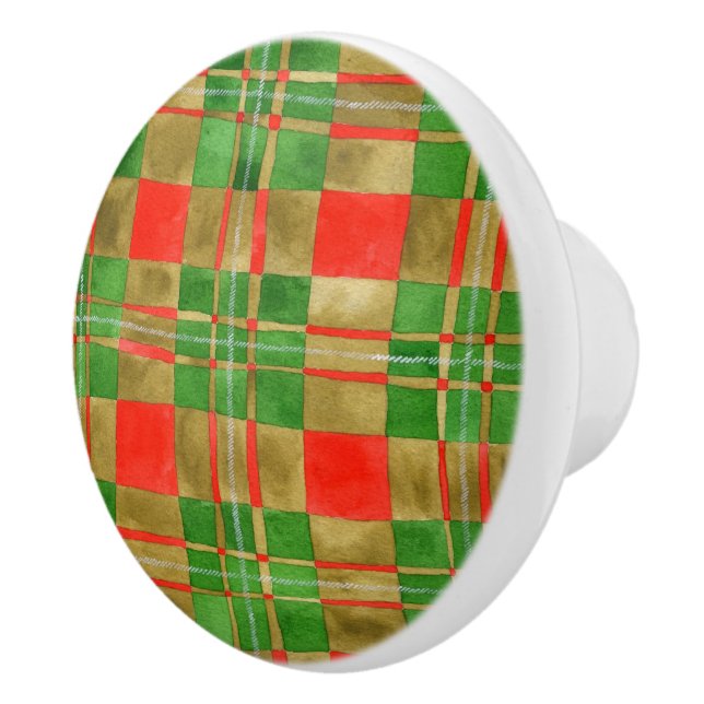 MAC GREGOR TARTAN Ceramic Knob Knopp (Höger)