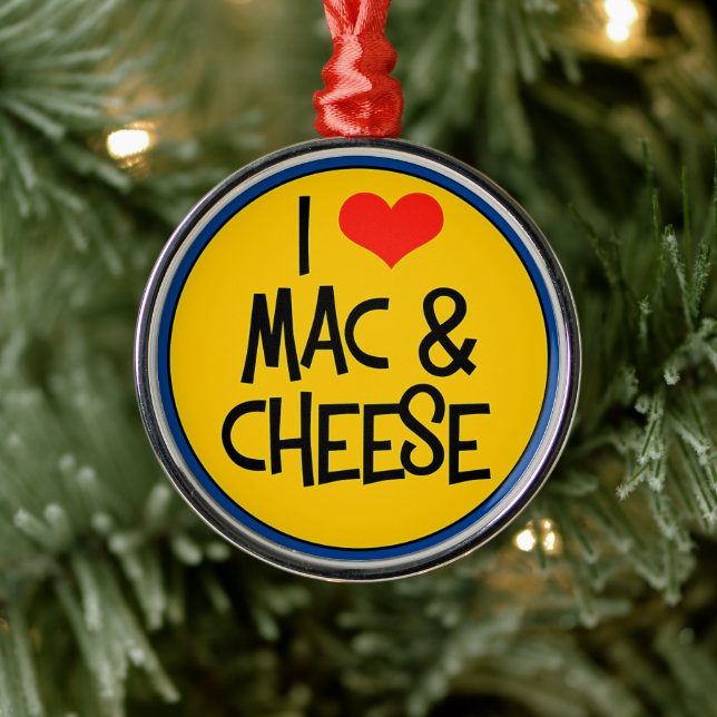 Mac n Cheese Magnet Julgransprydnad Metall (Träd)