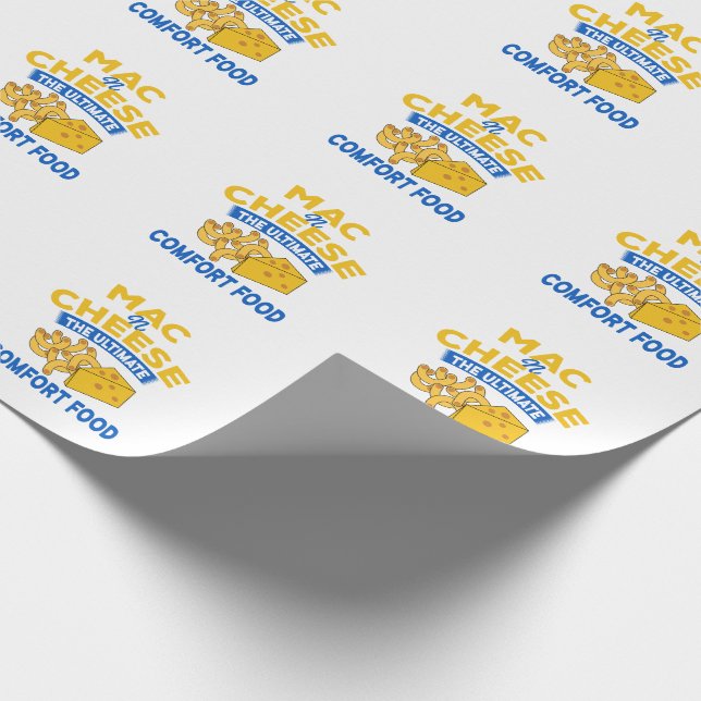 Mac n Cheese Wrapping Papper Presentpapper (Hörn)