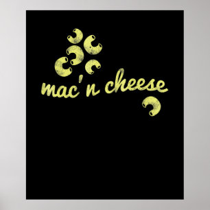 Mac n-ost roligt humor-gåva poster