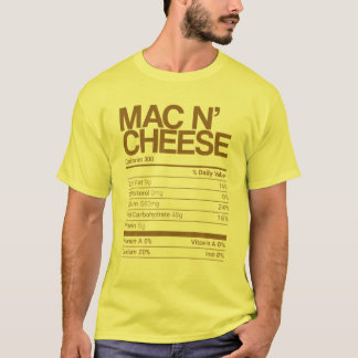 Mac N'Cheese Nutrition Facts Family Matching Chri T Shirt