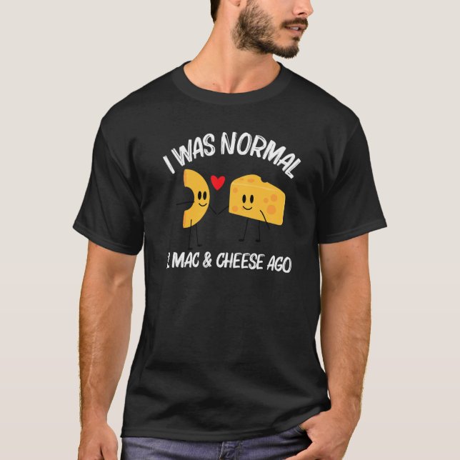 Mac och Cheese Designer För manar Women Pasta Food T Shirt (Framsida)