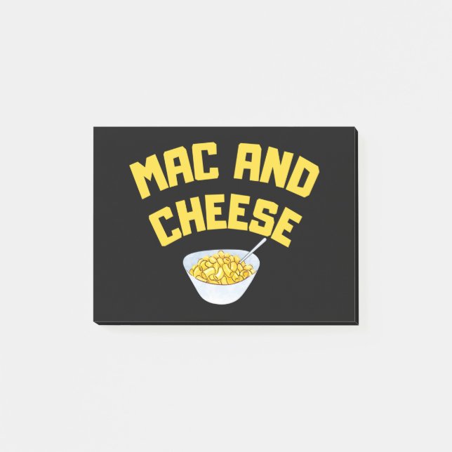 Mac och Cheese| Macaroni och ost Post-it Block (Framsida)