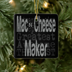 Mac och Cheese Maker Extraordinaire Julgransprydnad Keramik