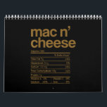 Mac och Cheese Nutrition Funny Thanksgiving Mac Kalender<br><div class="desc">Mac och Cheese Nutrition Funny Thanksgiving Mac</div>