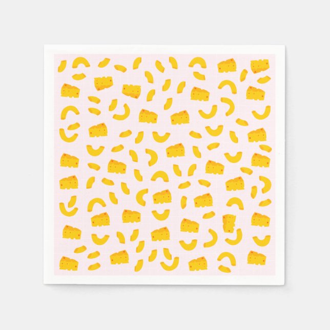 Mac och Cheese Papper Napkins Pappersservett (Framsidan)