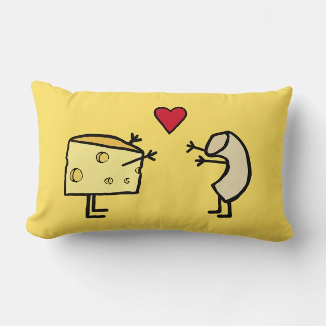 Mac och Cheese Pillow Lumbarkudde (Framsida)