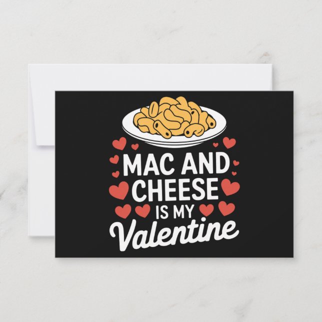 Mac och Cheese Valentine Mac n Cheese Älskare Gift Tack Kort (Framsida)