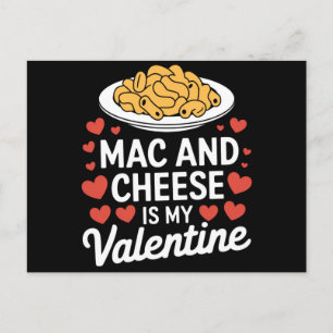 Mac och Cheese Valentine Mac n Cheese Älskare Gift Vykort