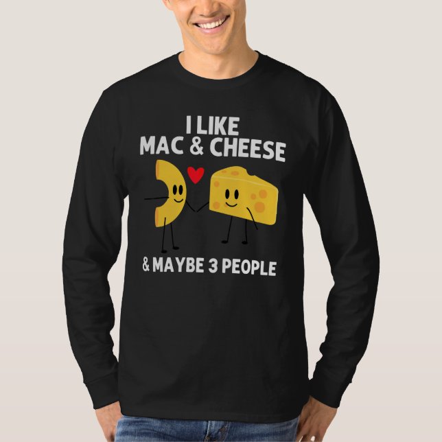 Mac Och Ost Designs För Män Kvinnor Pasta Mat T Shirt (Framsida)