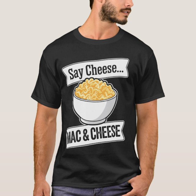 Mac Och Ost Rolig Macaroni Och Ost T Shirt (Framsida)