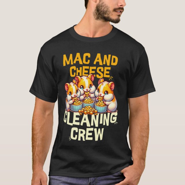 Mac och ost städning besättning mac i ost älskare t shirt (Framsida)