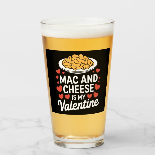 Mac Och Ost Valentinskärlek Mac n Ost Älskare Pres Glaskopp (Framsida fylld)