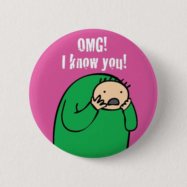 Mac OMG! Knäppas (lilor) Knapp (Framsida)