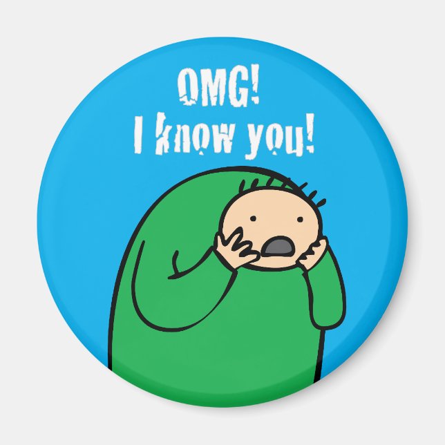 Mac OMG! Magnet (blå) (Framsidan)