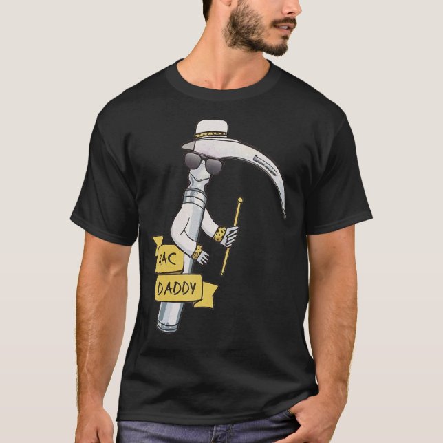 Mac pappa Anesthesia Laryngoscope Anesthetist CRNA T Shirt (Framsida)