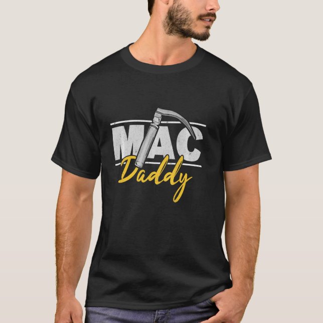 Mac pappa Funny Anesthetist Fars dag Laryngosco T Shirt (Framsida)