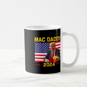 Mac pappa Funny Trump Skapar Fries Mega Donald Tru Kaffemugg