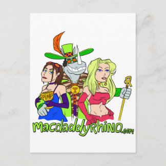 Mac pappa Rhino Vykort