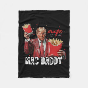 Mac pappa Trump Skapar Fries Mega Donald Trump 202 Fleecefilt