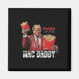 Mac pappa Trump Skapar Fries Mega Donald Trump 202 Magnet