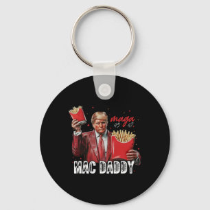 Mac pappa Trump Skapar Fries Mega Donald Trump 202 Nyckelring