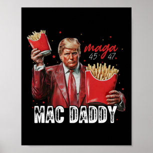 Mac pappa Trump Skapar Fries Mega Donald Trump 202 Poster