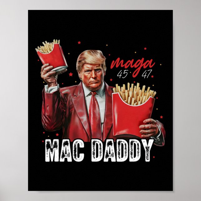Mac pappa Trump Skapar Fries Mega Donald Trump 202 Poster (Framsidan)