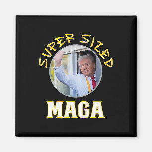 Mac pappa Trump Vance 2024 gör Fransk Fries Magnet