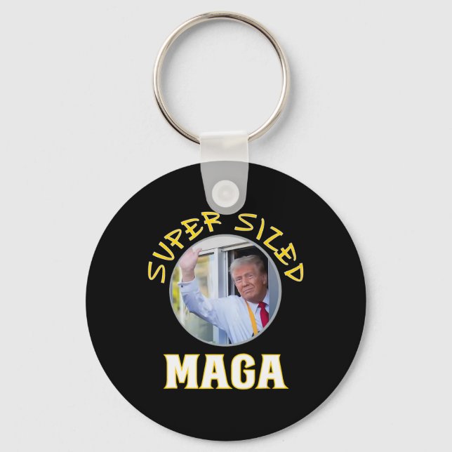 Mac pappa Trump Vance 2024 gör Fransk Fries Nyckelring (Framsida)