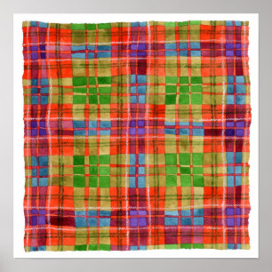 MAC RAE TARTAN 16" x 16" Poster