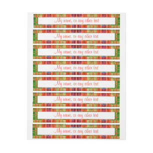 MAC RAE TARTAN 1"x7,25" Mycket breda etiketter