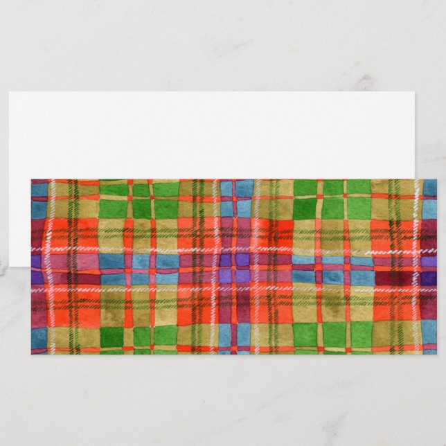 MAC RAE TARTAN 4x9,25 Platt kort / Horisontell (Fram/baksida)
