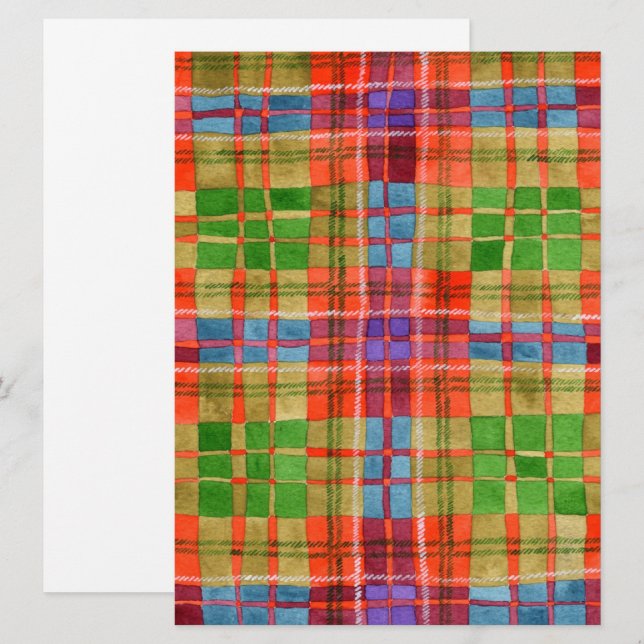MAC RAE TARTAN 6,5x8,75 Platt kort / Vertikal (Fram/baksida)