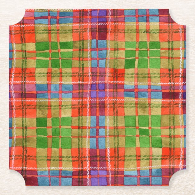 MAC RAE TARTAN Bracket Papper Underlägg (Framsida)