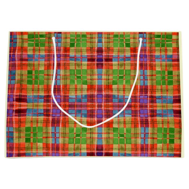 MAC RAE TARTAN Large Gift Bag (Framsidan)